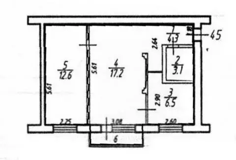 2-к кв. Тульская область, Тула ул. Белкина, 29А (43.7 м) - Фото 1