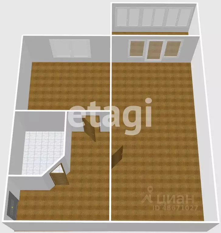 1-к кв. Сахалинская область, Южно-Сахалинск ул. Монетная, 10 (42.0 м) - Фото 2