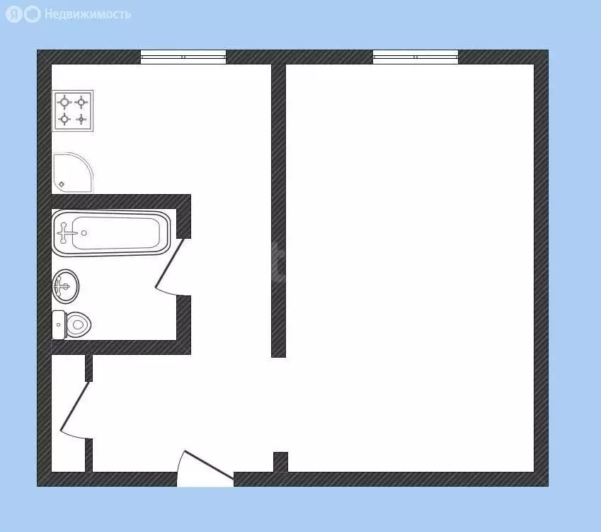 1-комнатная квартира: Бийск, улица Ильи Мухачёва, 222/1 (31.8 м) - Фото 0