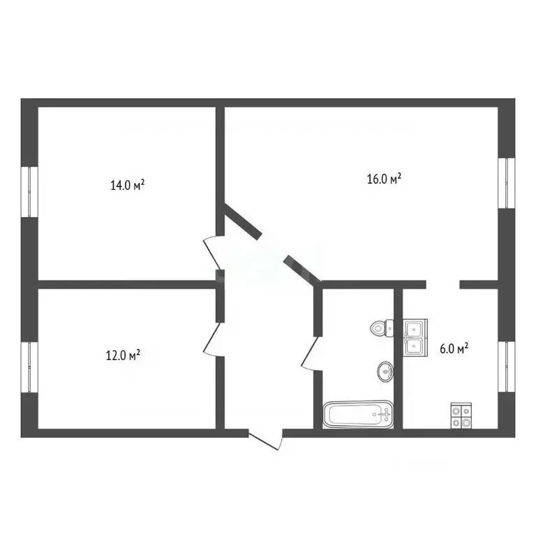 3-к кв. Владимирская область, Муром Стахановская ул., 20 (59.1 м) - Фото 2