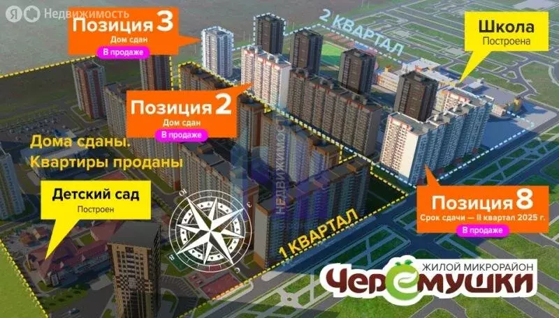 3-комнатная квартира: Отрадное, бульвар 70 лет Победы, 5 (73.4 м) - Фото 1