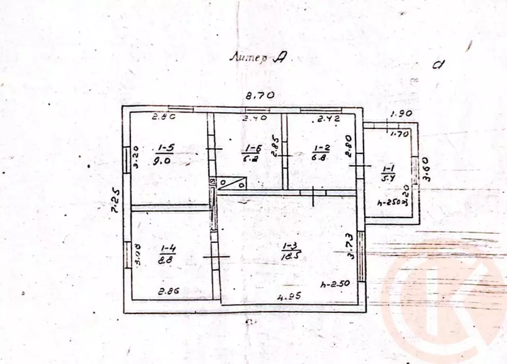 Дом в Крым, Симферопольский район, Добровское с/пос, с. Андрусово пер. ... - Фото 1