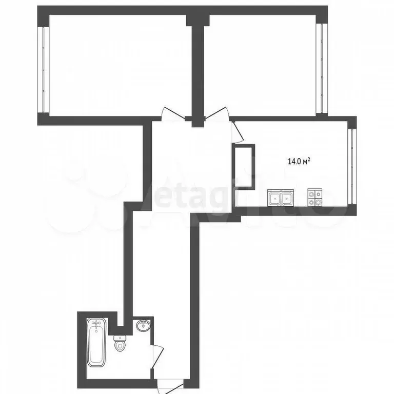 3-к. квартира, 145,5 м, 5/5 эт. - Фото 0