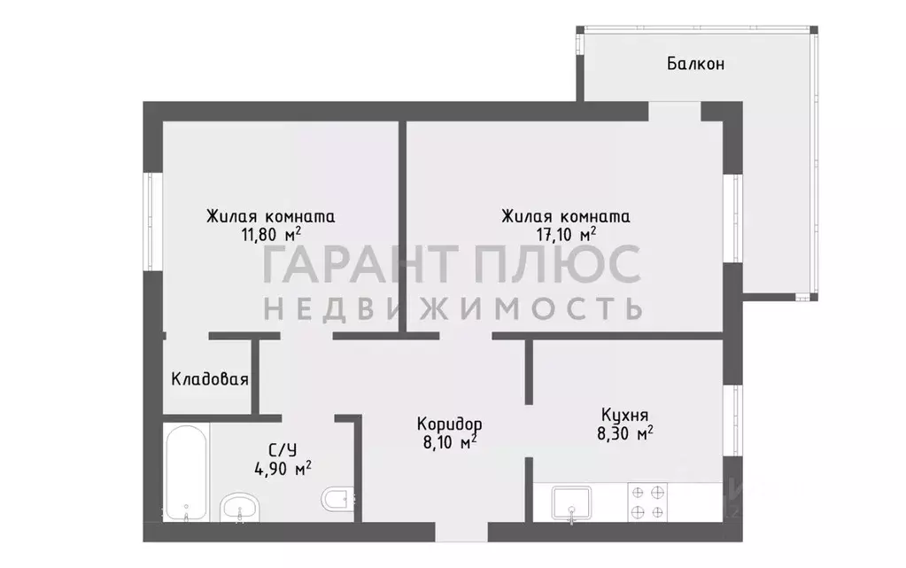2-к кв. Липецкая область, Липецк ул. А.Г. Стаханова, 7 (51.7 м) - Фото 2
