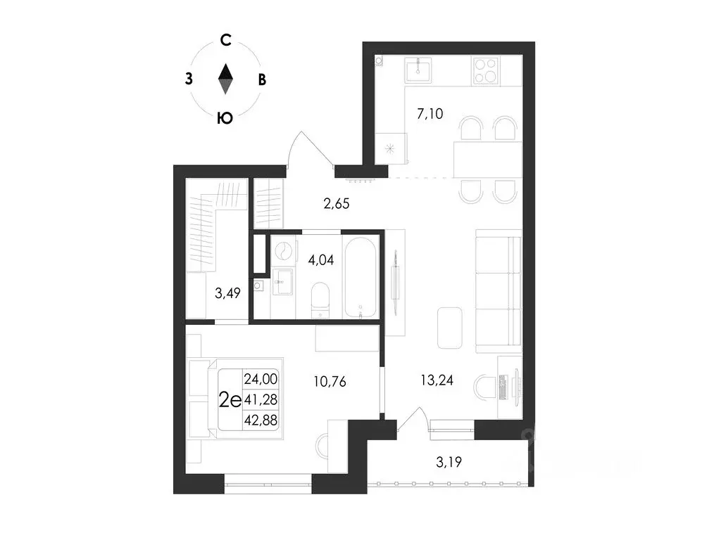 2-к кв. Воронежская область, Воронеж Первое Мая мкр, Май жилой ... - Фото 1