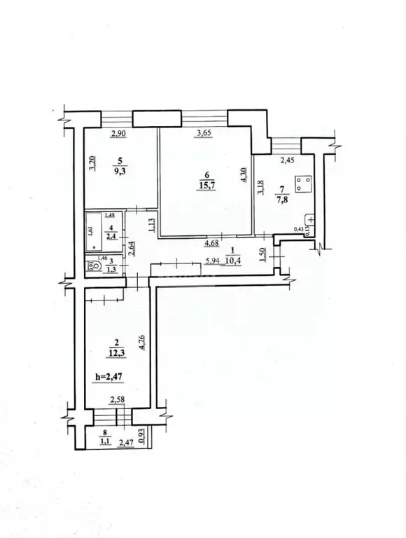 3-к кв. Забайкальский край, Чита ул. Журавлева, 74 (60.3 м) - Фото 1