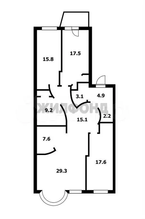 3-к. квартира, 122,3 м, 7/9 эт. - Фото 0