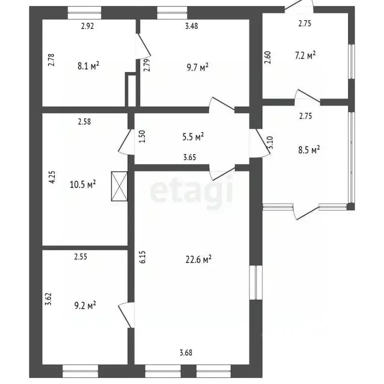 Дом в Крым, Кировский район, с. Льговское ул. Мичурина (81 м) - Фото 1