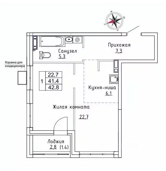 1-к кв. Приморский край, Надеждинский район, пос. Новый Новый жилой ... - Фото 0