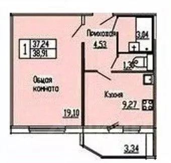 1-к кв. Орловская область, Орел Раздольная ул., 43А (37.0 м) - Фото 1