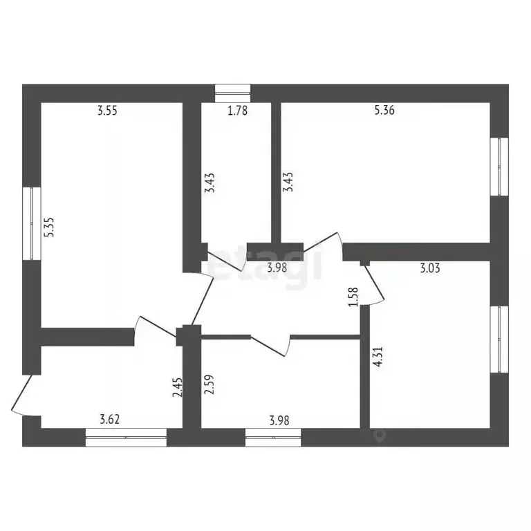 Дом в Воронежская область, с. Новая Усмань ул. Октябрьская, 450Б (80 ... - Фото 2