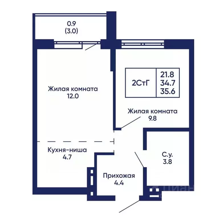 2-к кв. Новосибирская область, Новосибирск Горизонт жилой комплекс ... - Фото 1