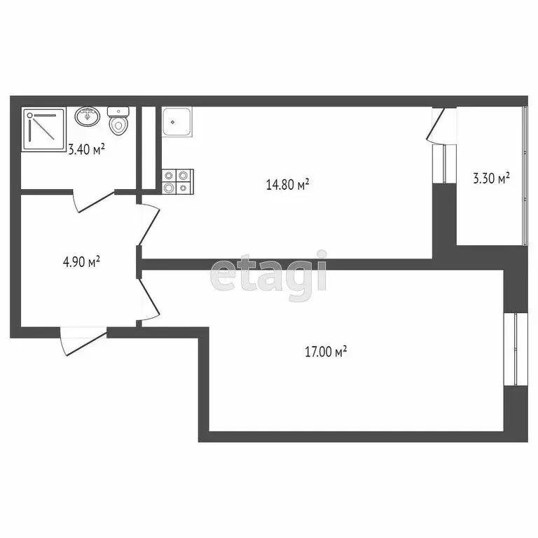 1-комнатная квартира: ростов-на-дону, улица нансена, 103/1/8 (36 м) - Фото 0