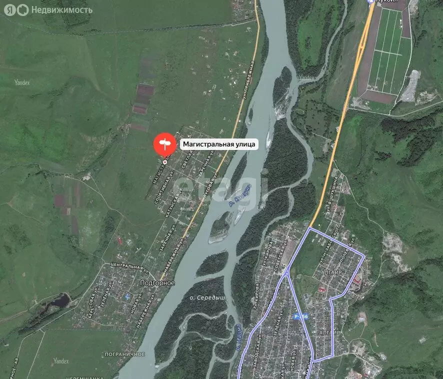 Участок в Майминский район, село Подгорное, Магистральная улица (9.72 ... - Фото 2