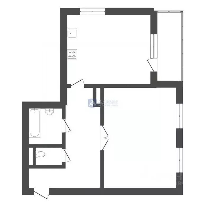 1-к кв. Тюменская область, Тюмень ул. Николая Ростовцева, 27к2 (49.1 ... - Фото 1