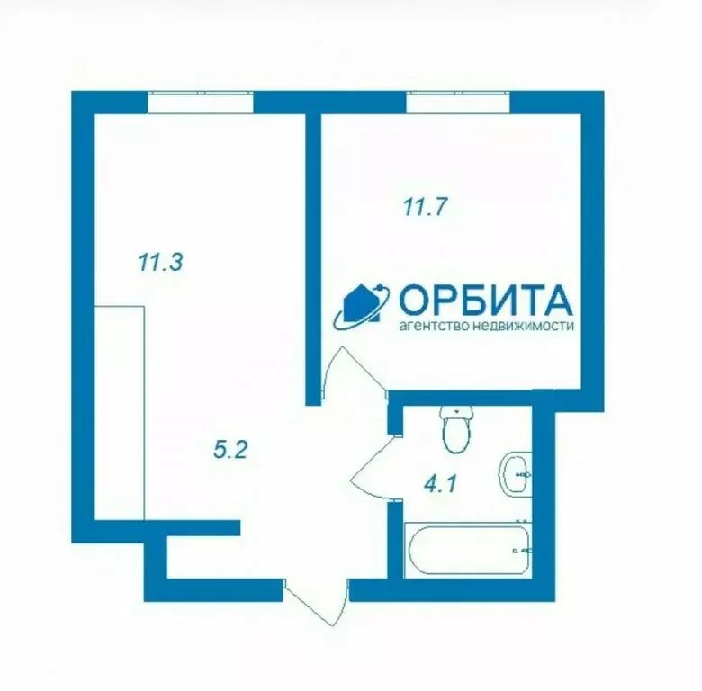 1-комнатная квартира: Тюмень, Новгородская улица, 20 (32.3 м) - Фото 0