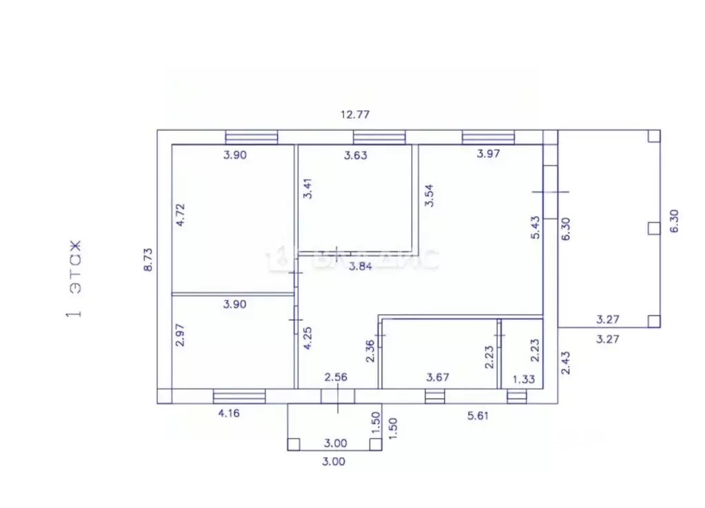 Дом в Пензенская область, Пенза ул. Большая Брусничная (115 м) - Фото 2