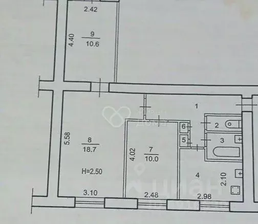 3-к кв. Волгоградская область, Волгоград ул. Гороховцев, 2 (10.0 м) - Фото 2