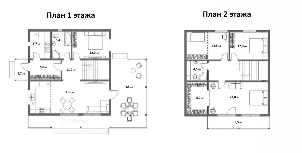 Коттедж в Ленинградская область, Всеволожский район, Агалатовское ... - Фото 1