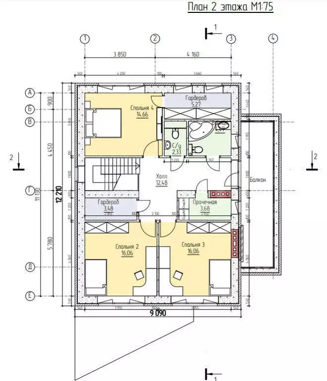Дом в Кострома, микрорайон Пантусово, Пантусовская улица (192 м) - Фото 2