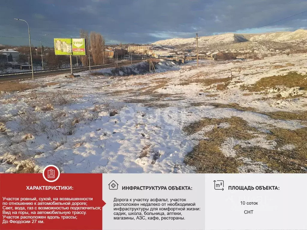 Участок в Крым, Кировский район, Старый Крым городское поселение ул. ... - Фото 1