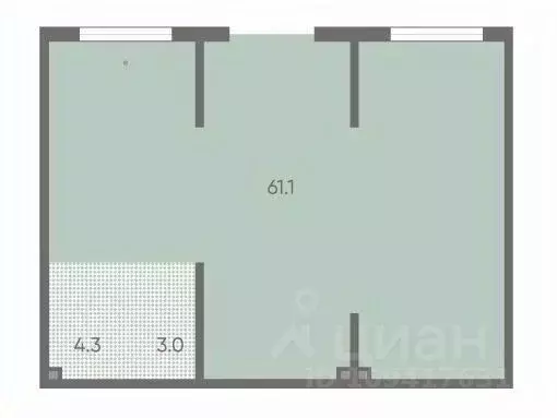 Офис в Санкт-Петербург пос. Шушары, Пулково Лэйк жилой комплекс (68 м) - Фото 1