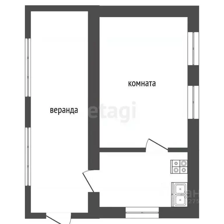 Дом в Тамбовская область, Ржаксинский муниципальный округ, д. Зароща ... - Фото 2