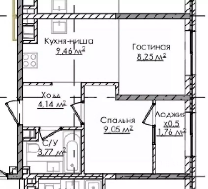 1-к кв. Краснодарский край, Краснодар Сормовская ул., 1/2к2 (36.2 м) - Фото 0