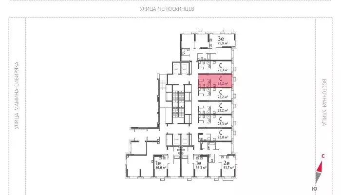 Квартира-студия: Екатеринбург, жилой район Центральный, жилой комплекс ... - Фото 2