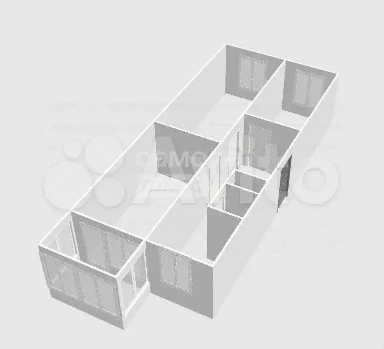 3-к. квартира, 62,3 м, 4/5 эт. - Фото 1