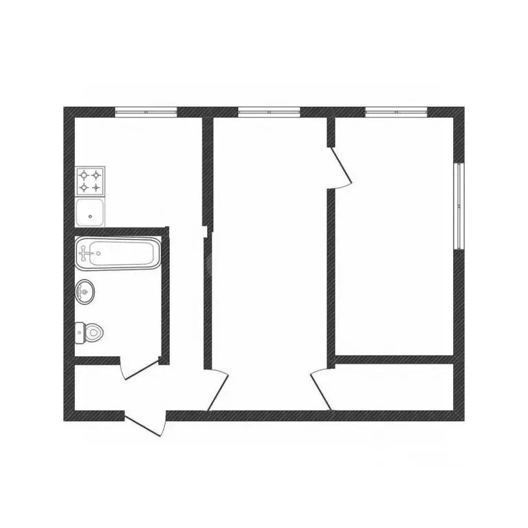 2-к кв. Смоленская область, Смоленск пер. 1-й Краснофлотский, 13 (42.1 ... - Фото 2