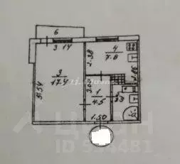 1-к кв. Крым, Симферополь ул. Героев Сталинграда, 35 (35.0 м) - Фото 2