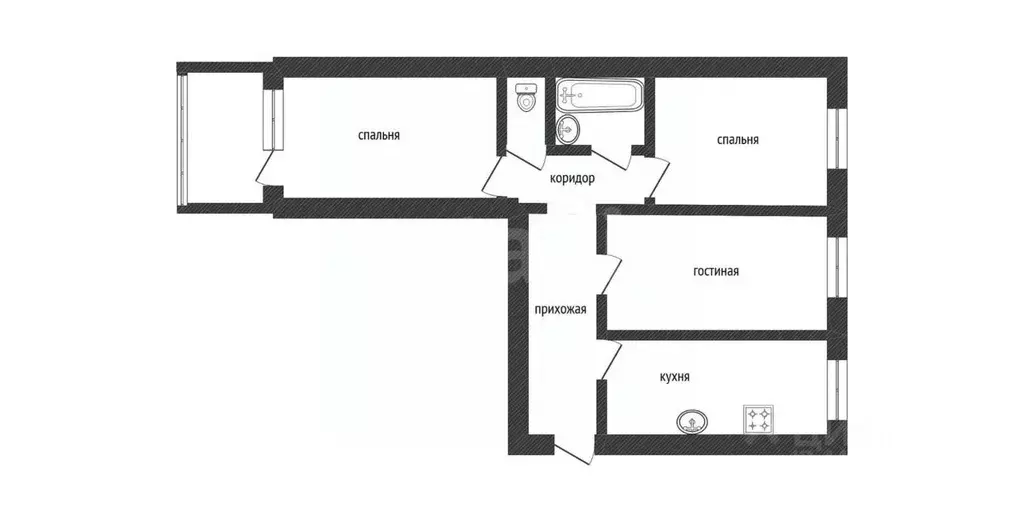 3-к кв. Смоленская область, Смоленский муниципальный округ, с. Катынь ... - Фото 2