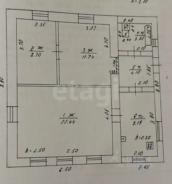 Дом в Ульяновская область, Ульяновск Астрадамовская ул., 9 (58 м) - Фото 2