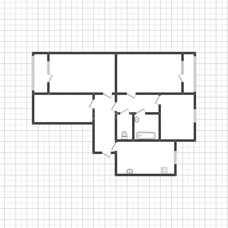 4-комнатная квартира: Белгород, улица Щорса, 38 (83 м) - Фото 1