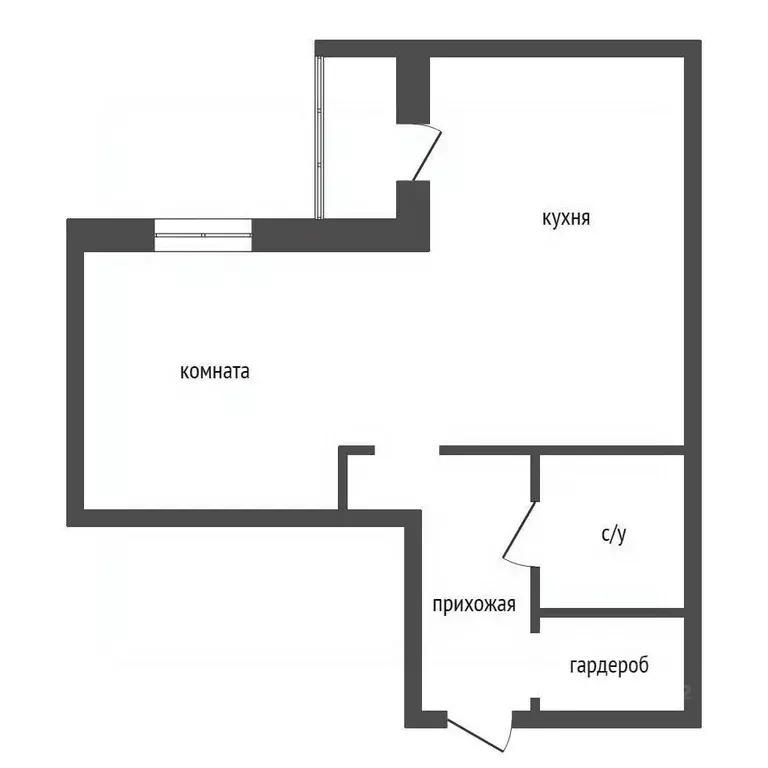 Студия Красноярский край, Красноярск ул. Алексеева, 46 (32.0 м) - Фото 2