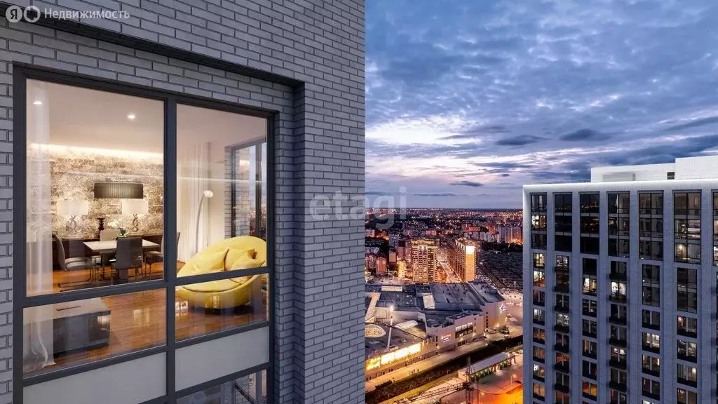 2-комнатная квартира: Тюмень, улица Тимофея Чаркова, 93 (57.9 м) - Фото 2