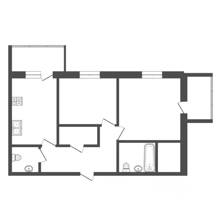 2-к кв. Тюменская область, Тюмень Широтная ул., 209к1 (65.6 м) - Фото 1