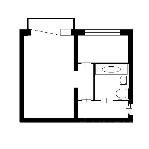 1-к кв. Башкортостан, Стерлитамак Коммунистическая ул., 43 (32.9 м) - Фото 2