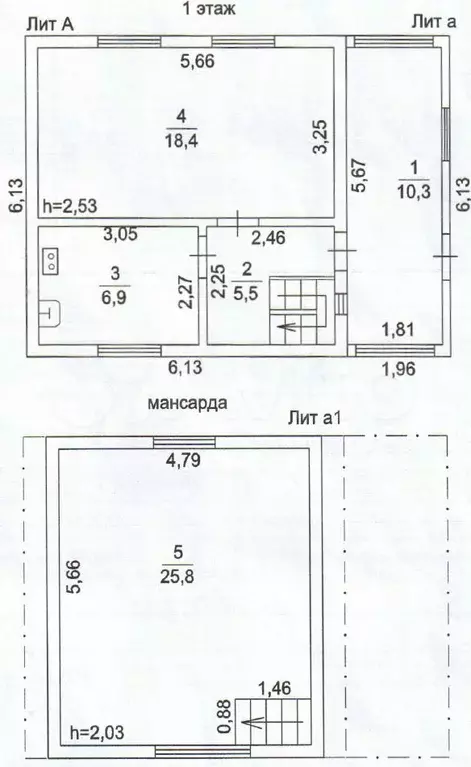 Дача 67 м на участке 6 сот. - Фото 1