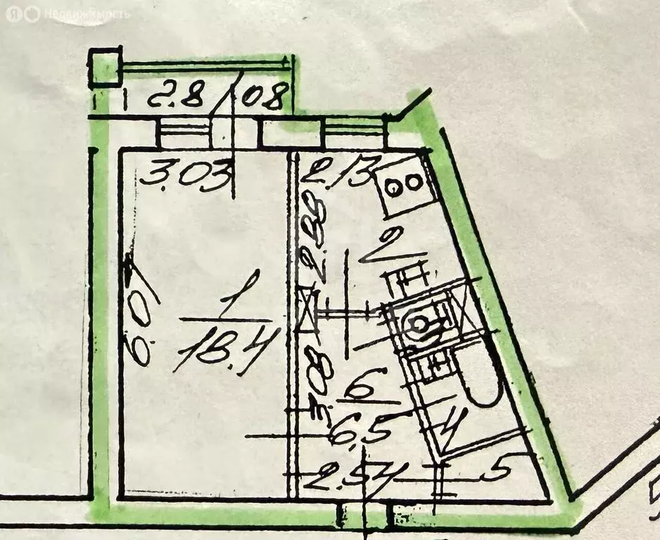 1-комнатная квартира: Санкт-Петербург, проспект Просвещения, 53к1 ... - Фото 1
