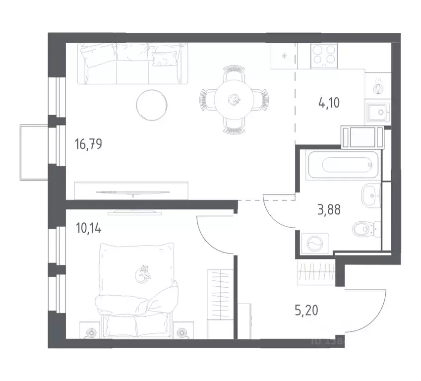 1-к кв. Московская область, Красногорск городской округ, Путилково пгт ... - Фото 1