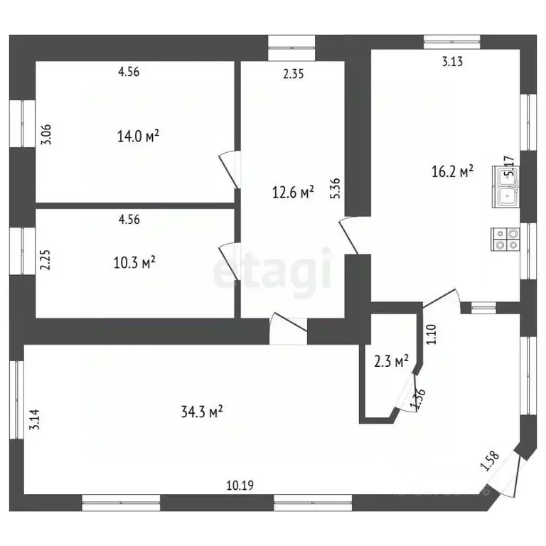 Дом в Калужская область, Юхнов ул. Билибина, 1 (89 м) - Фото 1
