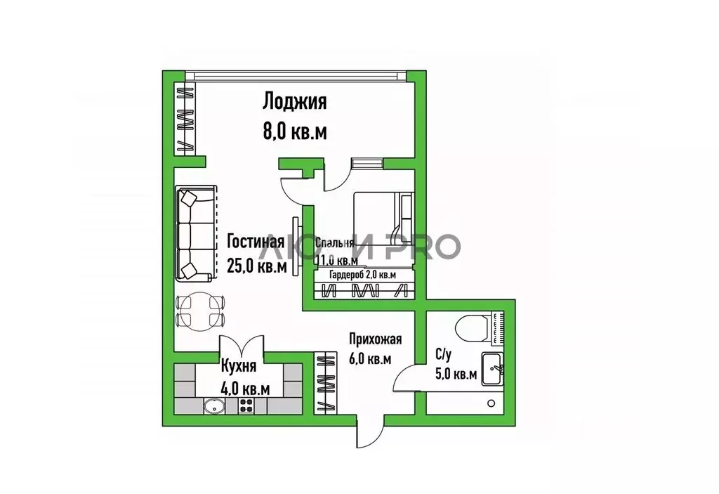 2-к кв. Кировская область, Киров ул. Успенская, 5 (57.5 м) - Фото 2