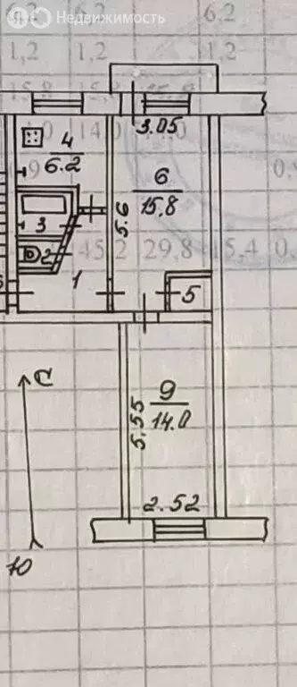 2-комнатная квартира: Калуга, улица Салтыкова-Щедрина, 71 (46.1 м) - Фото 2