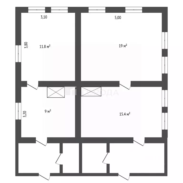 Дом в Кемеровская область, Прокопьевск ул. Заслонова, 6 (55 м) - Фото 2