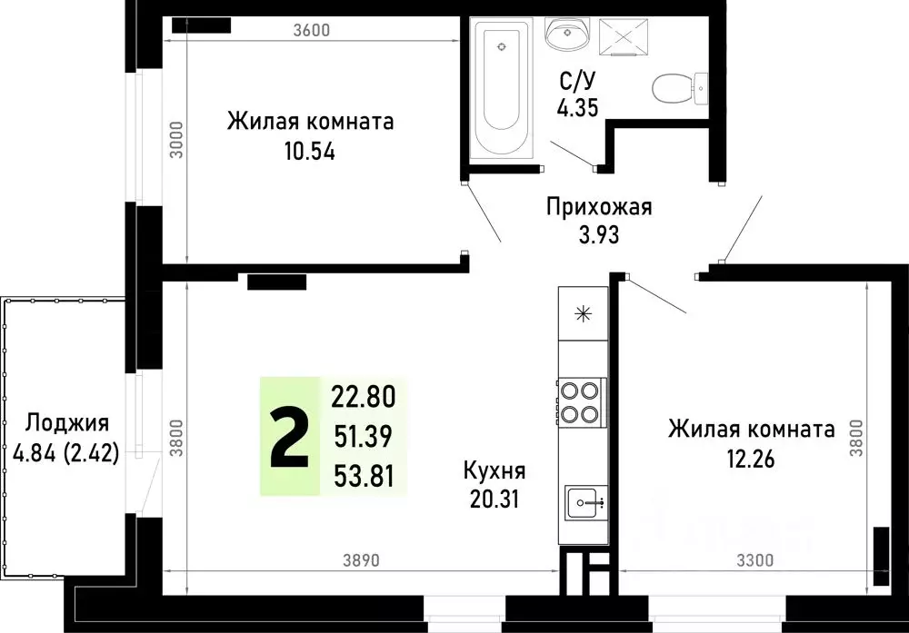 2-к кв. Краснодарский край, Анапа муниципальный округ, Нижняя ... - Фото 0