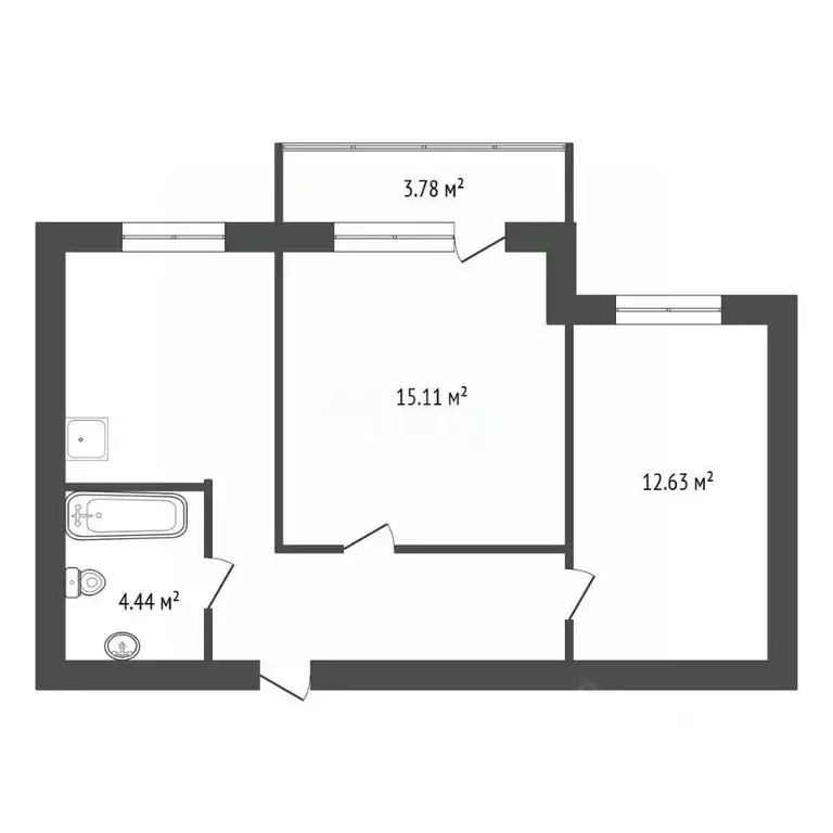 2-к кв. Красноярский край, Красноярск ул. Березина, 82Д (54.8 м) - Фото 2