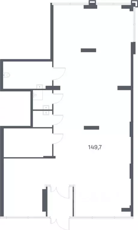 Помещение свободного назначения в Москва Портлэнд жилой комплекс (150 ... - Фото 1