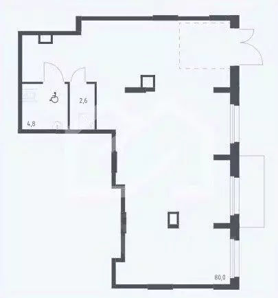Торговая площадь в Москва ул. Золотошвейная, 2 (87 м) - Фото 2